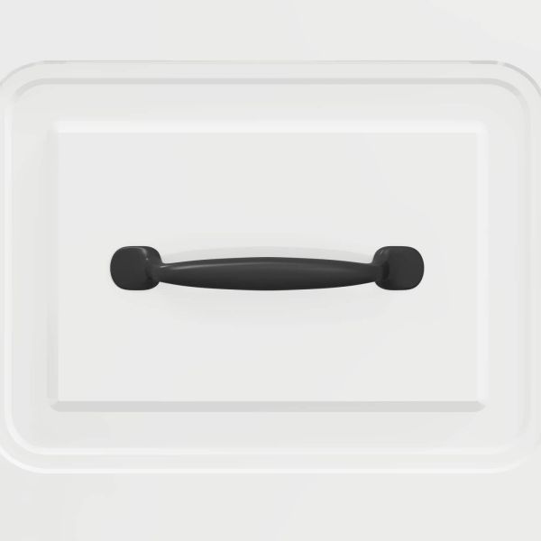 Чекмеджетен шкаф Бял гланц 33 x 34,5 x 87 см