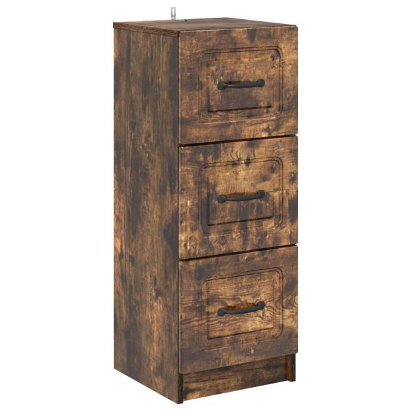 Чекмеджетен шкаф Опушен дъб 33 x 34,5 x 87 см