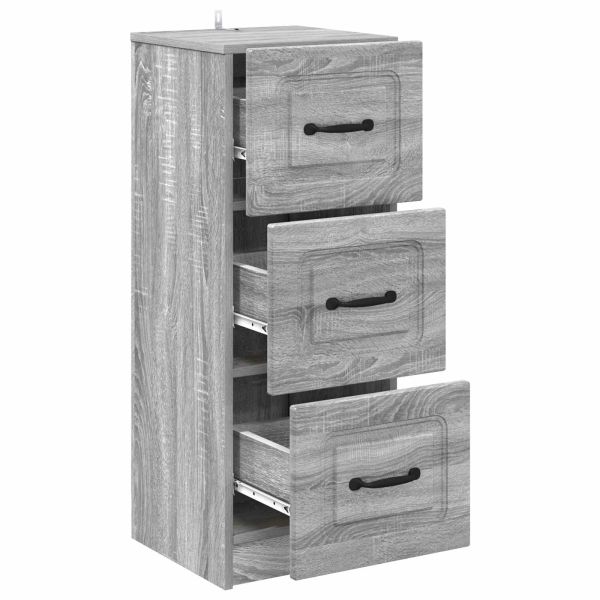 Чекмеджетен шкаф Сива сонома 33 x 34,5 x 87 см