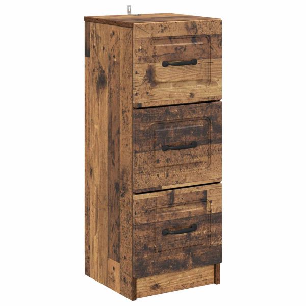 Чекмеджетен шкаф Старо дърво 33 x 34,5 x 87 см