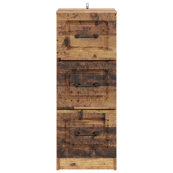 Чекмеджетен шкаф Старо дърво 33 x 34,5 x 87 см