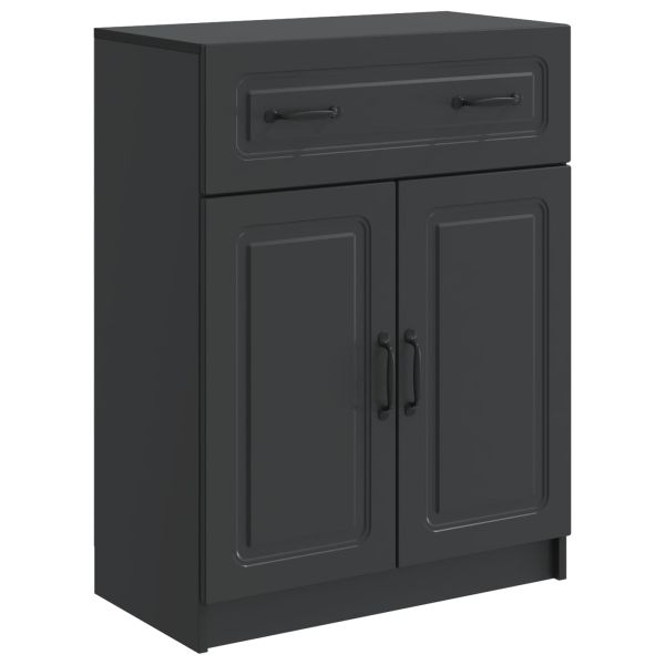 Служебен шкаф Черно 66 x 34,5 x 87 см Инженерна дървесина