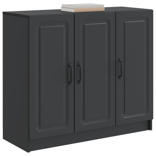 Служебен шкаф Черно 89 x 34,5 x 77 см Инженерна дървесина
