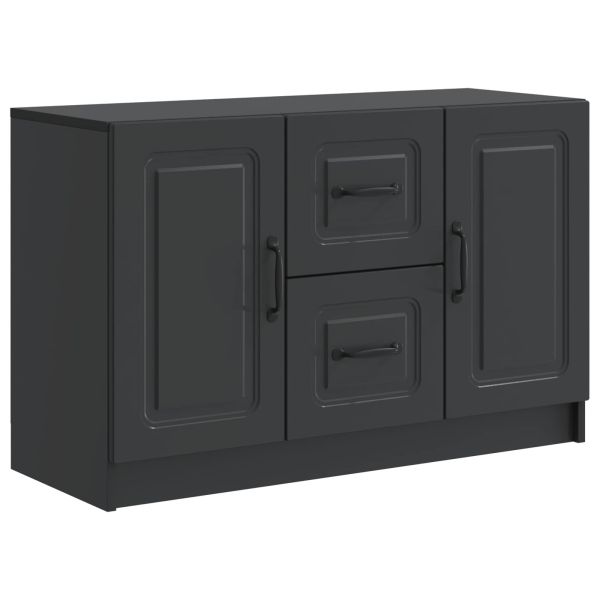 Служебен шкаф Черно 89 x 34,5 x 57 см Инженерна дървесина