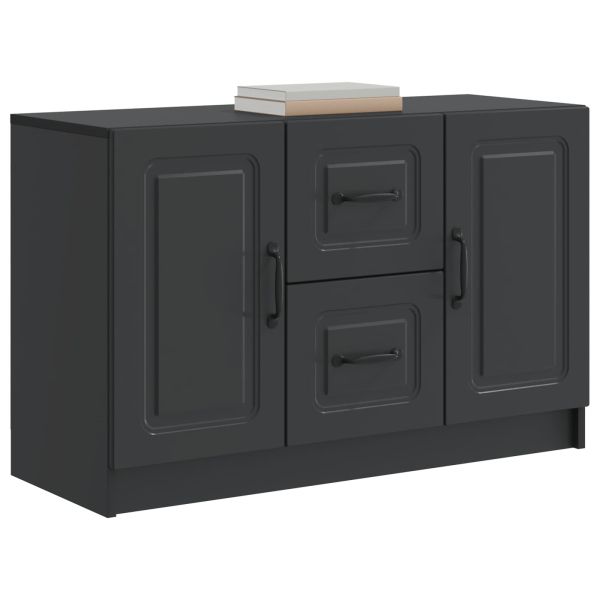 Служебен шкаф Черно 89 x 34,5 x 57 см Инженерна дървесина
