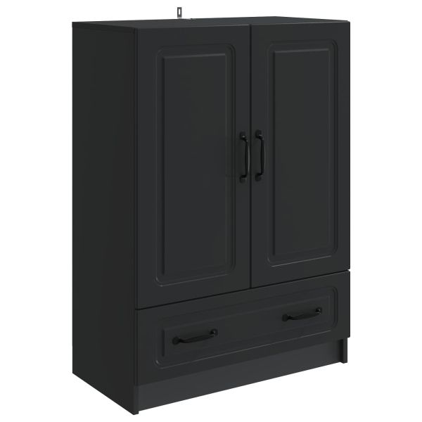 Служебен шкаф Черно 66 x 34,5 x 92 см Инженерна дървесина