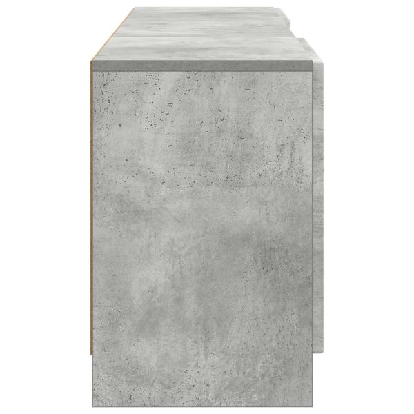 ТВ шкаф Бетонно сиво 150 x 31 x 47 см Инженерна дървесина
