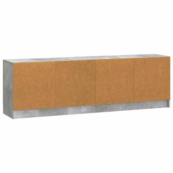 ТВ шкаф Бетонно сиво 150 x 31 x 47 см Инженерна дървесина