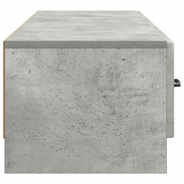 ТВ шкаф Бетонно сиво 147 x 34,5 x 27 см Инженерна дървесина