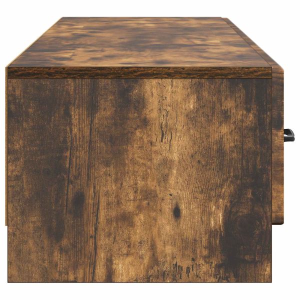 ТВ шкаф Опушен дъб 147 x 34,5 x 27 см Инженерна дървесина