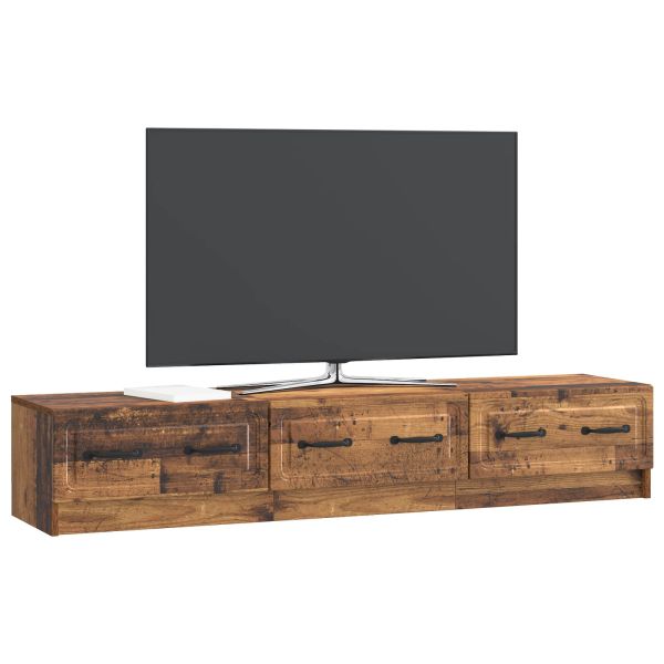 ТВ шкаф Старо дърво 147 x 34,5 x 27 см Инженерна дървесина