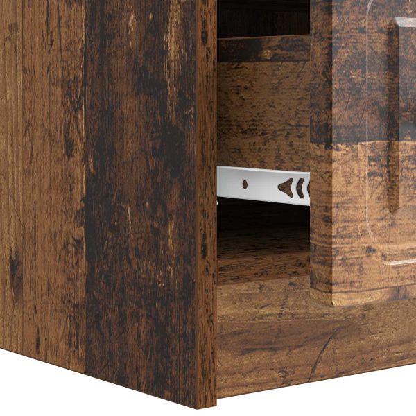 ТВ шкаф Старо дърво 147 x 34,5 x 27 см Инженерна дървесина