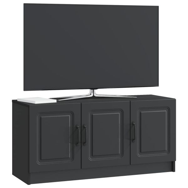 ТВ шкаф Черно 99 x 34,5 x 47 см Инженерна дървесина