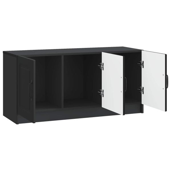 ТВ шкаф Черно 99 x 34,5 x 47 см Инженерна дървесина