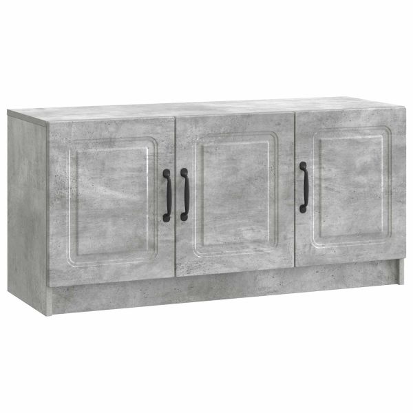ТВ шкаф Бетонно сиво 99 x 34,5 x 47 см Инженерна дървесина
