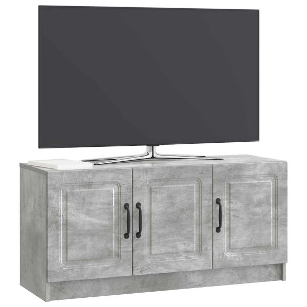 ТВ шкаф Бетонно сиво 99 x 34,5 x 47 см Инженерна дървесина