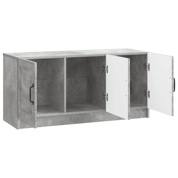 ТВ шкаф Бетонно сиво 99 x 34,5 x 47 см Инженерна дървесина