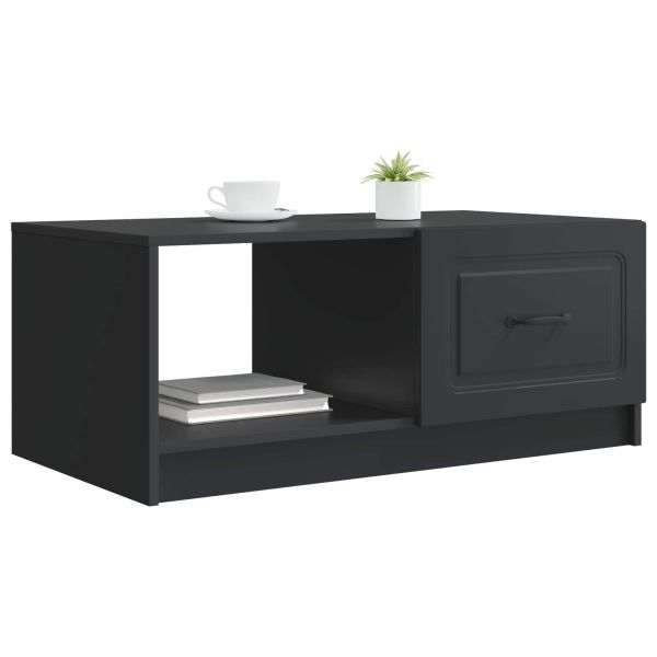 Масичка за кафе Черно 90 x 50 x 37 см Инженерна дървесина