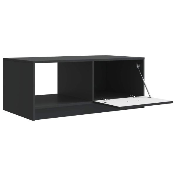 Масичка за кафе Черно 90 x 50 x 37 см Инженерна дървесина