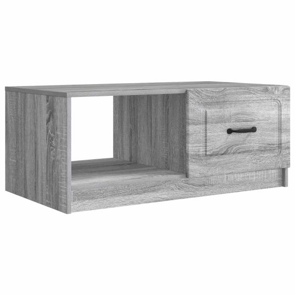Масичка за кафе Сива сонома 90 x 50 x 37 см Инженерна дървесина