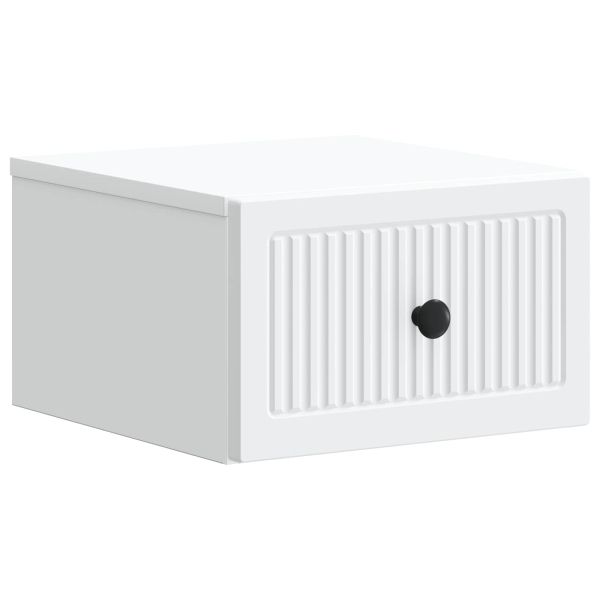 Спален шкаф с монтаж на стена 2 pcs Бяло 33 x 34,5 x 20 см