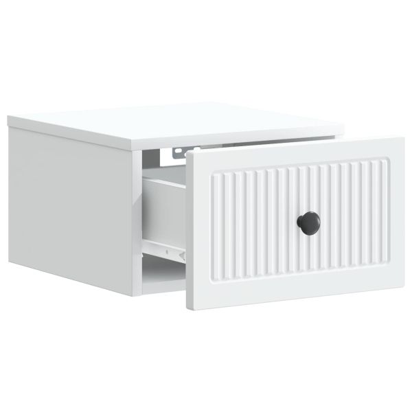 Спален шкаф с монтаж на стена 2 pcs Бяло 33 x 34,5 x 20 см