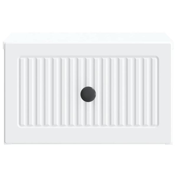 Спален шкаф с монтаж на стена 2 pcs Бяло 33 x 34,5 x 20 см
