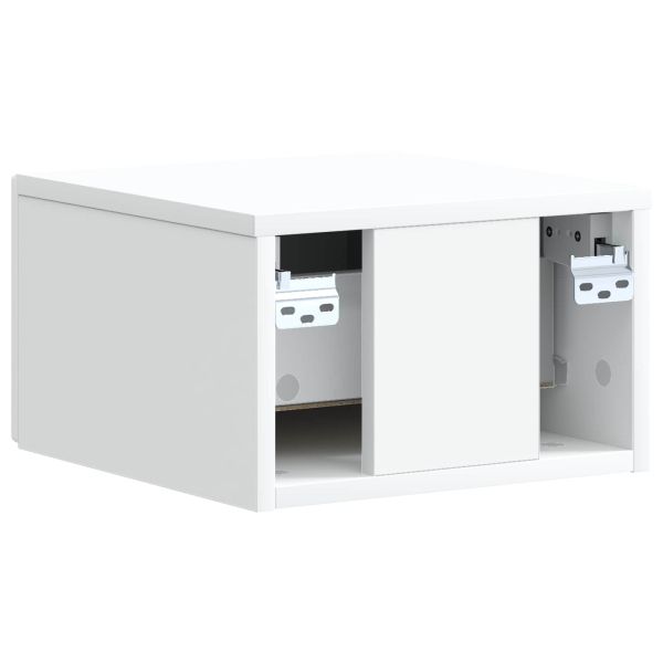 Спален шкаф с монтаж на стена 2 pcs Бяло 33 x 34,5 x 20 см