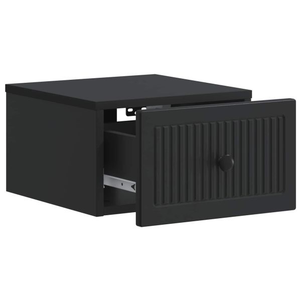 Спален шкаф с монтаж на стена Черно 33 x 34,5 x 20 см