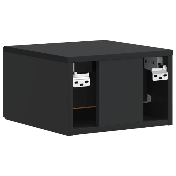 Спален шкаф с монтаж на стена Черно 33 x 34,5 x 20 см