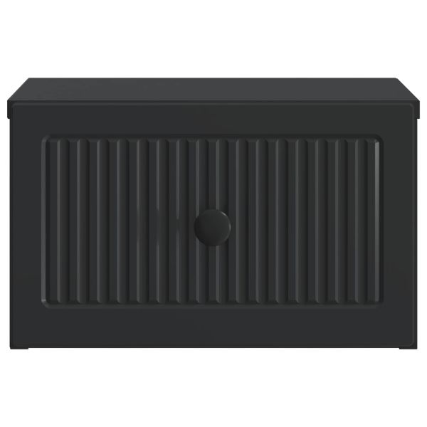 Спален шкаф с монтаж на стена 2 pcs Черно 33 x 34,5 x 20 см