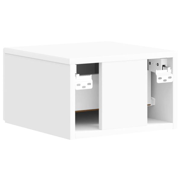 Спален шкаф с монтаж на стена Бял гланц 33 x 34,5 x 20 см