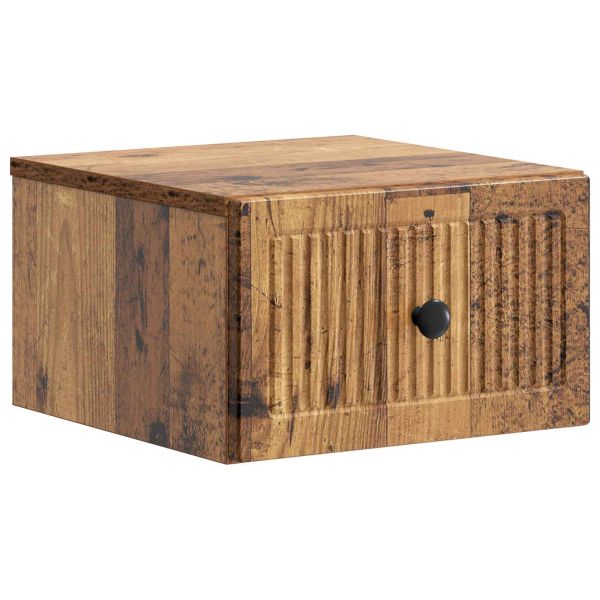 Спален шкаф с монтаж на стена Старо дърво 33 x 34,5 x 20 см