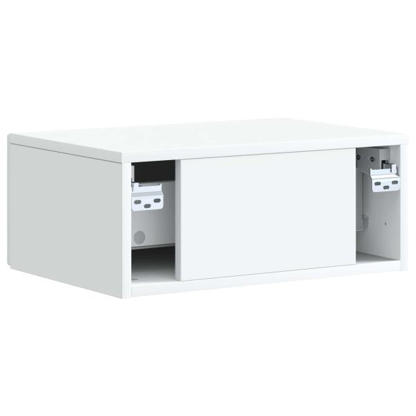 Нощен шкаф 2 pcs Бяло 49 x 34,5 x 20 см Инженерна дървесина