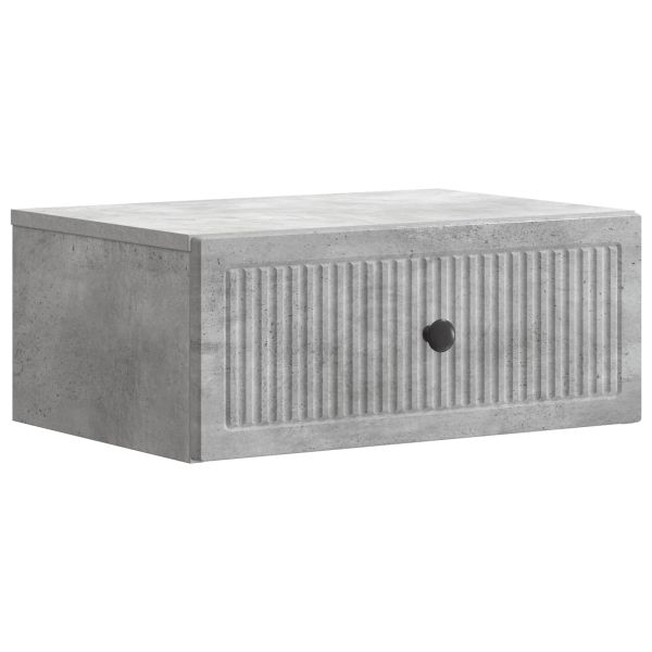 Нощен шкаф с чекмедже 2 pcs Бетонно сиво 49 x 34,5 x 20 см