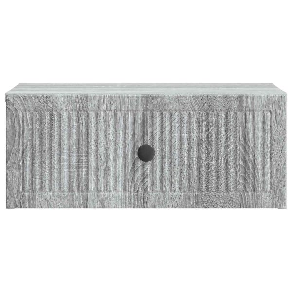 Нощен шкаф с чекмедже 2 pcs Сива сонома 49 x 34,5 x 20 см