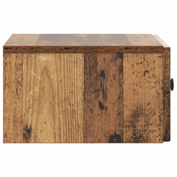 Нощен шкаф с чекмедже 2 pcs Старо дърво 49 x 34,5 x 20 см