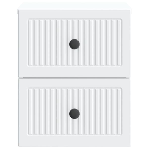 Спален шкаф с монтаж на стена 2 pcs Бяло 33 x 34,5 x 40 см
