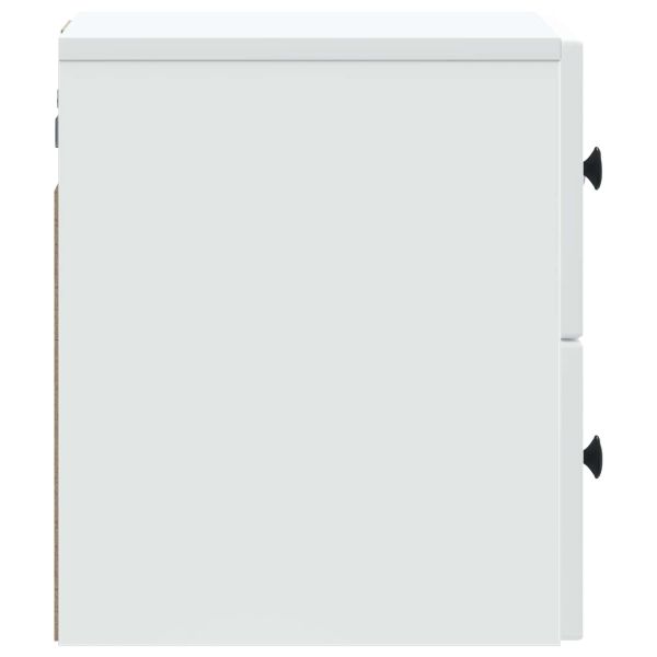 Спален шкаф с монтаж на стена 2 pcs Бяло 33 x 34,5 x 40 см