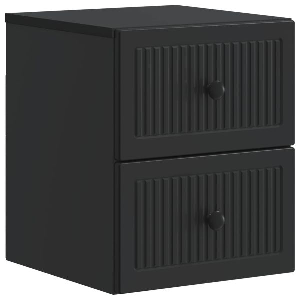 Спален шкаф с монтаж на стена Черно 33 x 34,5 x 40 см