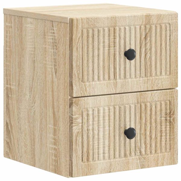 Спален шкаф с монтаж на стена Дъб сонома 33 x 34,5 x 40 см