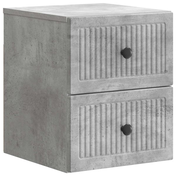 Спален шкаф с монтаж на стена Бетонно сиво 33 x 34,5 x 40 см