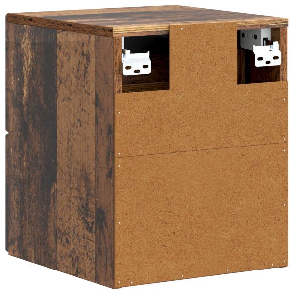 Спален шкаф с монтаж на стена Старо дърво 33 x 34,5 x 40 см