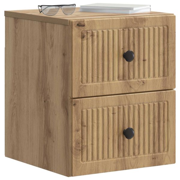 Спален шкаф с монтаж на стена Дъб артизан 33 x 34,5 x 40 см