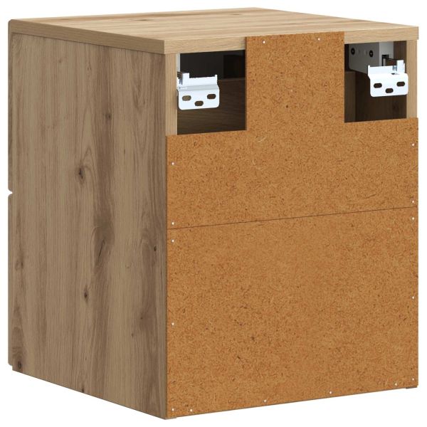 Спален шкаф с монтаж на стена Дъб артизан 33 x 34,5 x 40 см