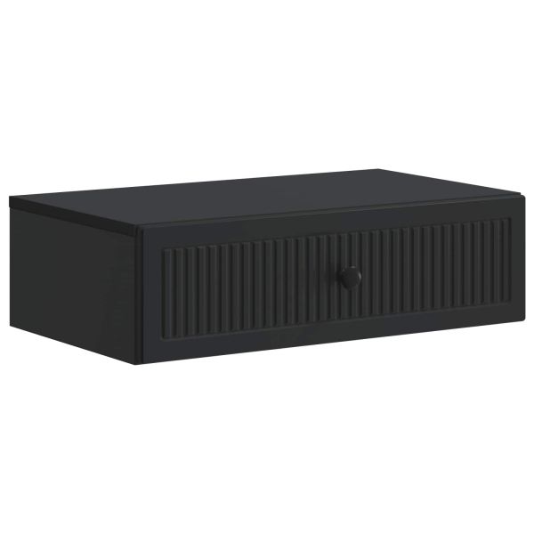 Стенен страничен масичка Черно 59 x 34,5 x 17 см