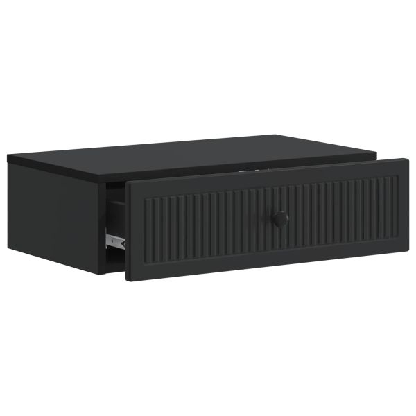 Стенен страничен масичка Черно 59 x 34,5 x 17 см