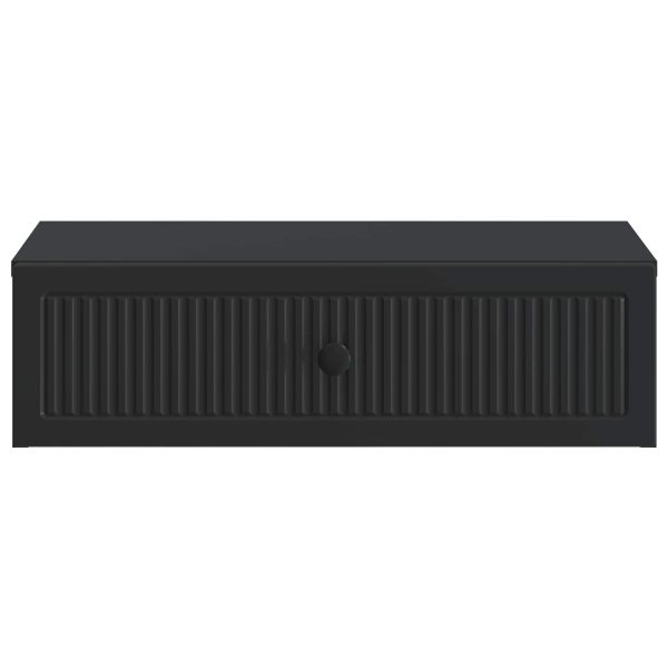 Стенен страничен масичка Черно 59 x 34,5 x 17 см