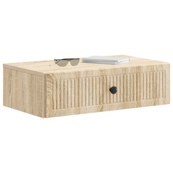 Стенен страничен масичка Дъб сонома 59 x 34,5 x 17 см