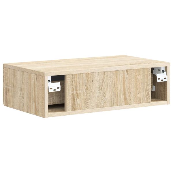 Стенен страничен масичка Дъб сонома 59 x 34,5 x 17 см